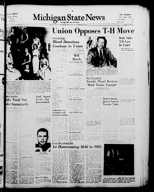 Michigan State news. (1959 October 21)