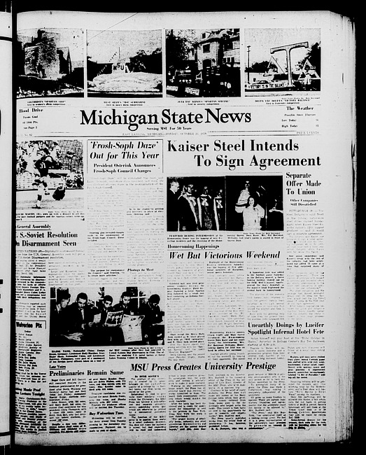 Michigan State news. (1959 October 26)