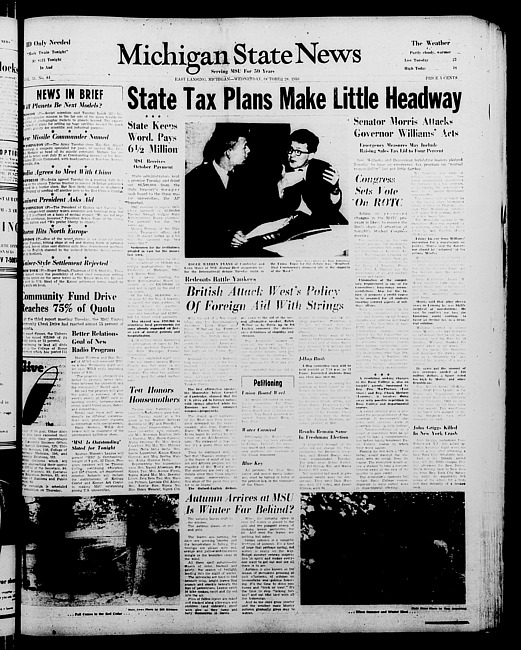 Michigan State news. (1959 October 28)