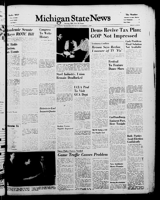 Michigan State news. (1959 November 5)