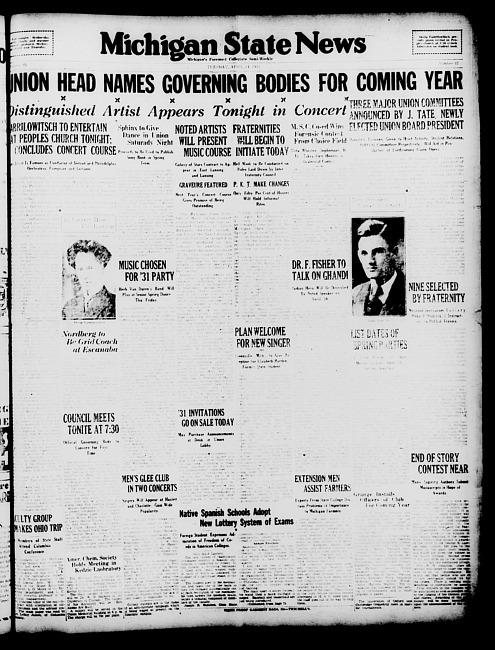 Michigan State news. (1931 April 14)