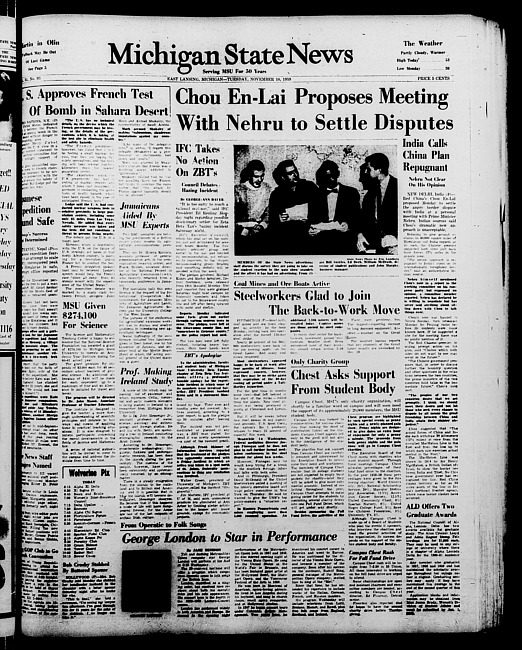 Michigan State news. (1959 November 10)