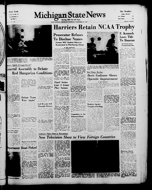 Michigan State news. (1959 November 24)