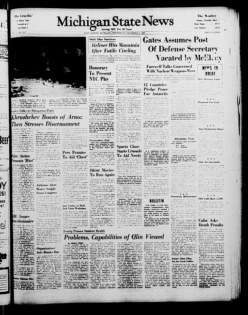 Michigan State news. (1959 December 2)