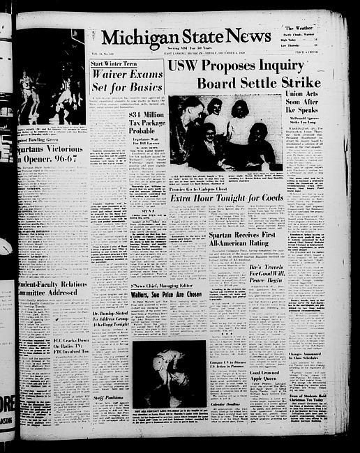 Michigan State news. (1959 December 4)