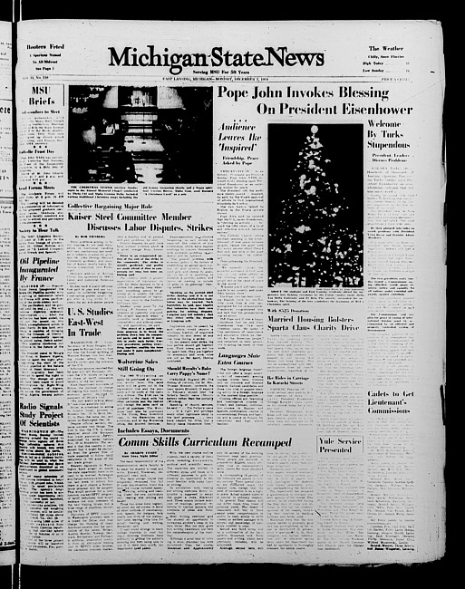 Michigan State news. (1959 December 7)