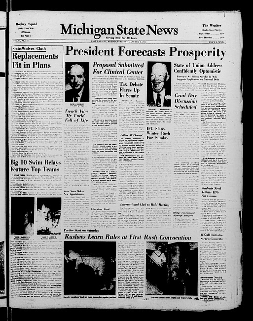 Michigan State news. (1960 January 8)