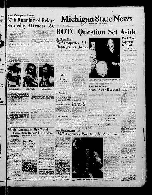 Michigan State news. (1960 February 12)