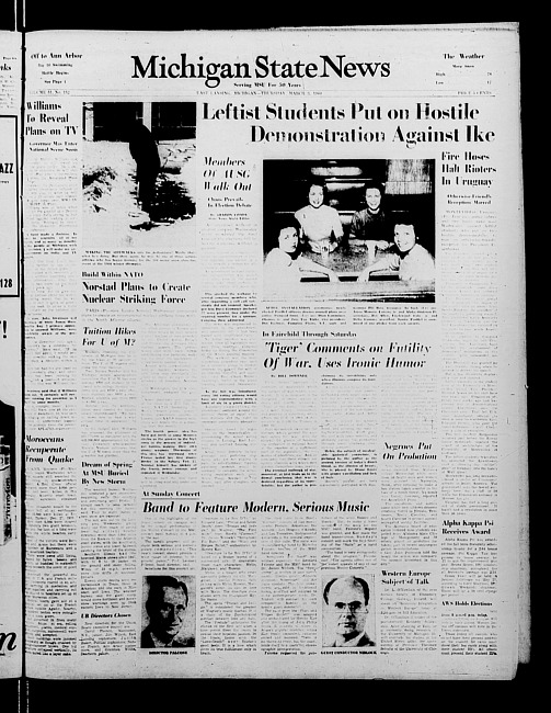 Michigan State news. (1960 March 3)