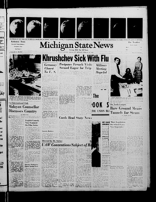 Michigan State news. (1960 March 14)