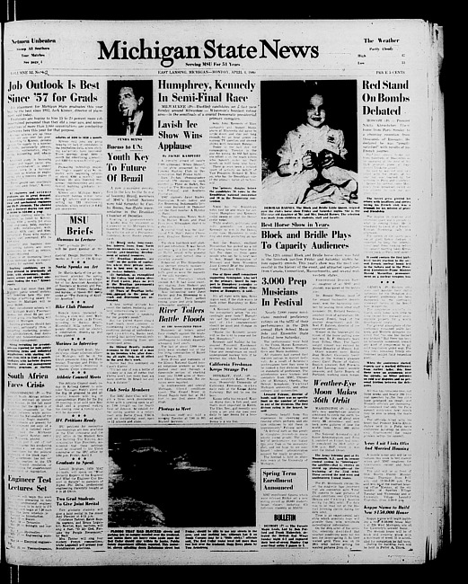 Michigan State news. (1960 April 4)