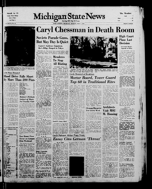 Michigan State news. (1960 May 2)