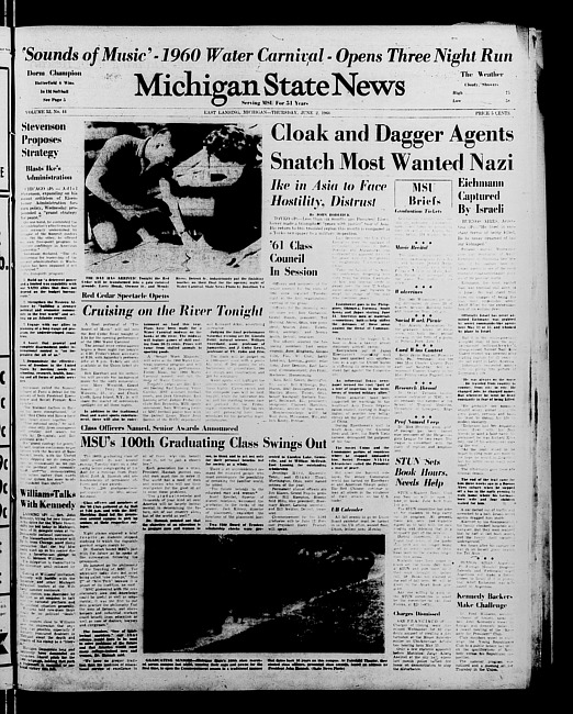 Michigan State news. (1960 June 2)