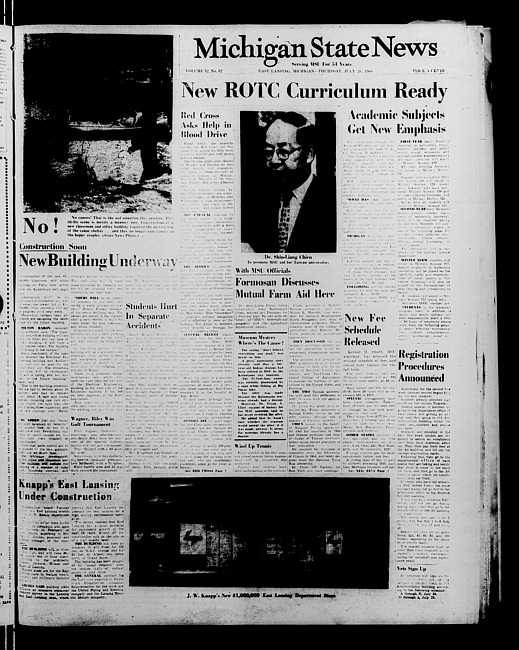 Michigan State news. (1960 July 28)