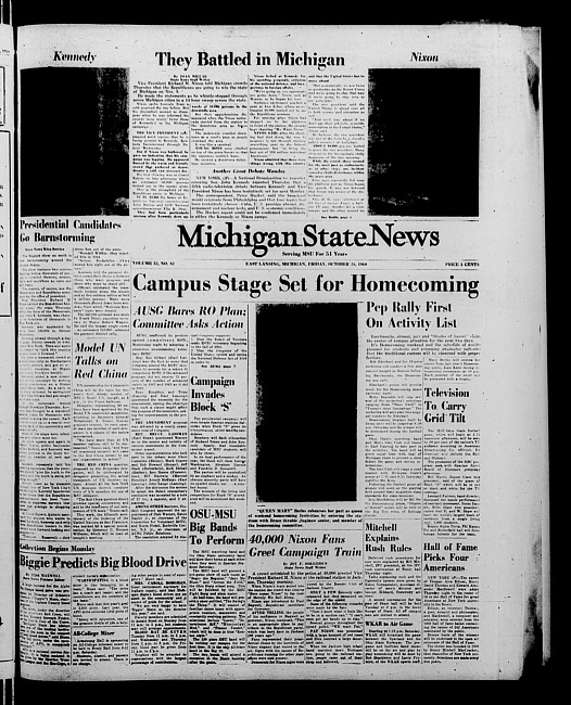 Michigan State news. (1960 October 28)