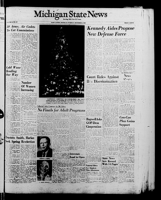 Michigan State news. (1960 December 6)