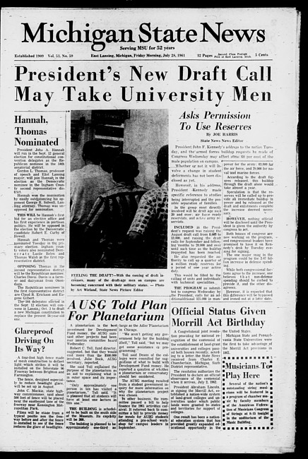 Michigan State news. (1961 July 28)