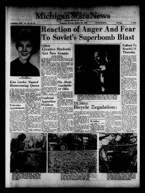 Michigan State news. (1961 October 25)