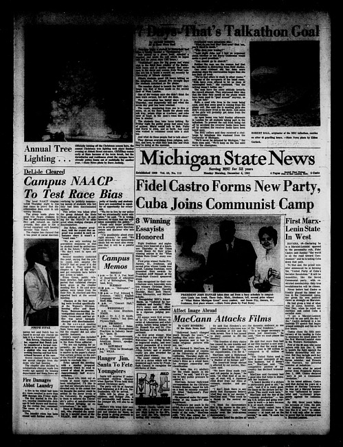 Michigan State news. (1961 December 4)