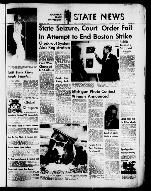 State news. (1962 April 2)