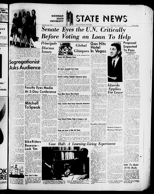 State news. (1962 April 3)