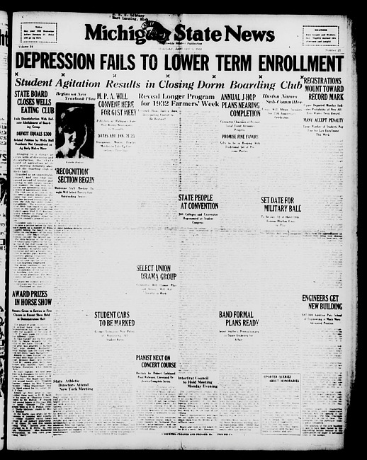 Michigan State news. (1932 January 5)