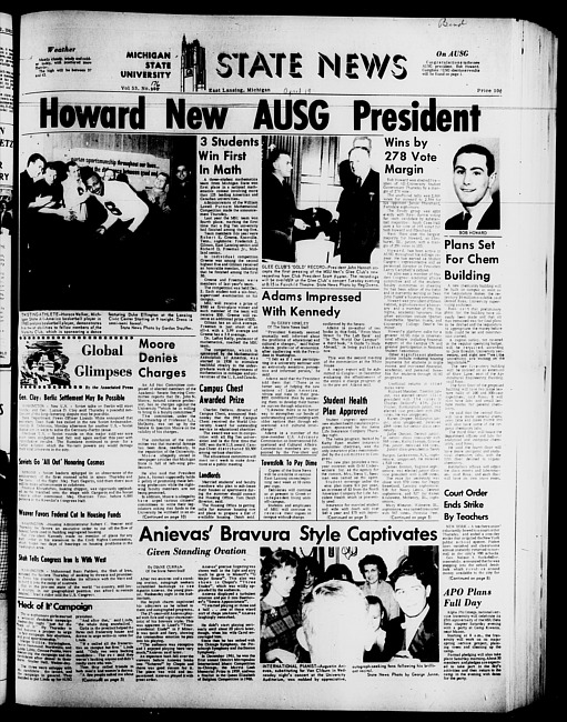 State news. (1962 April 13)