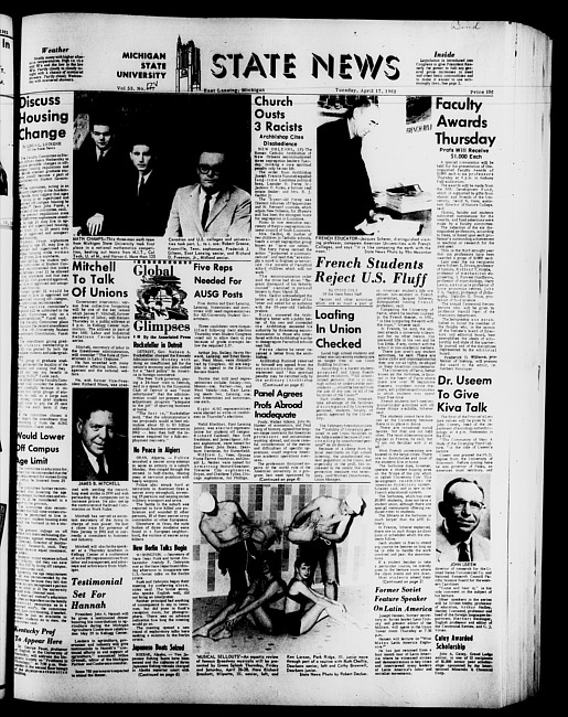 State news. (1962 April 17)