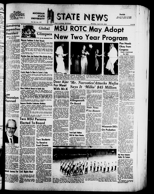 State news. (1962 April 30)