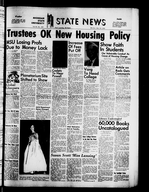 State news. (1962 May 28)
