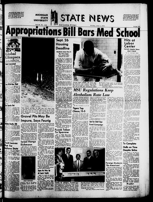 State news. (1962 June 1)