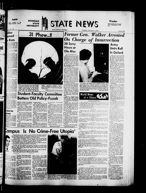 State news. (1962 October 2)