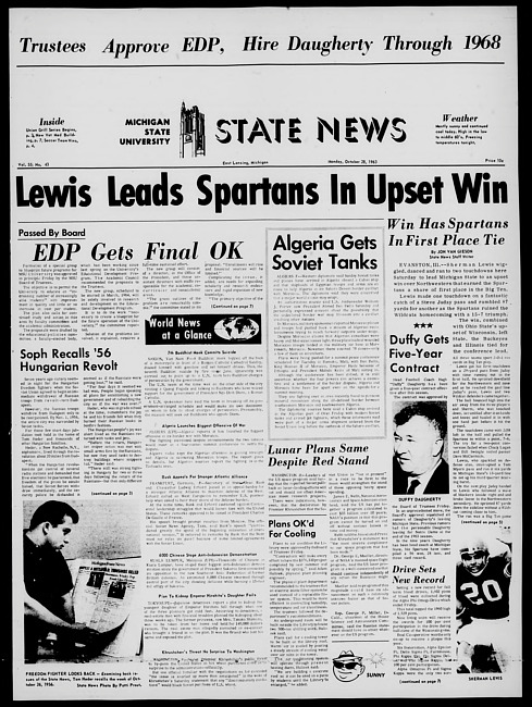 State news. (1963 October 28)