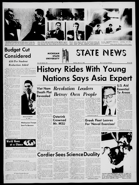 State news. (1964 March 2)