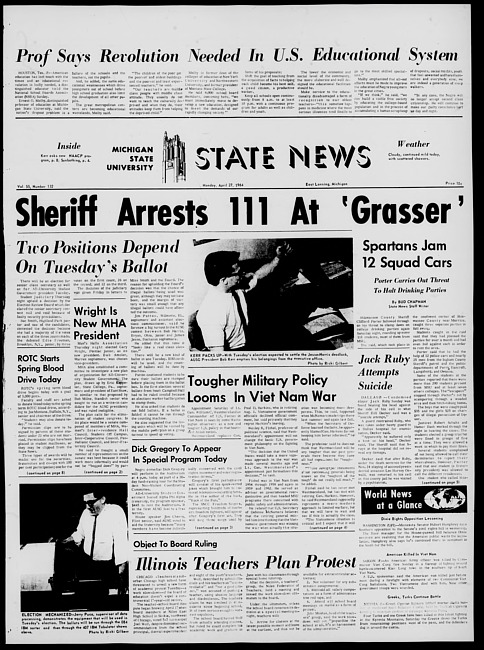 State news. (1964 April 27)