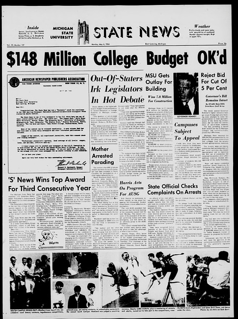 State news. (1964 May 4)
