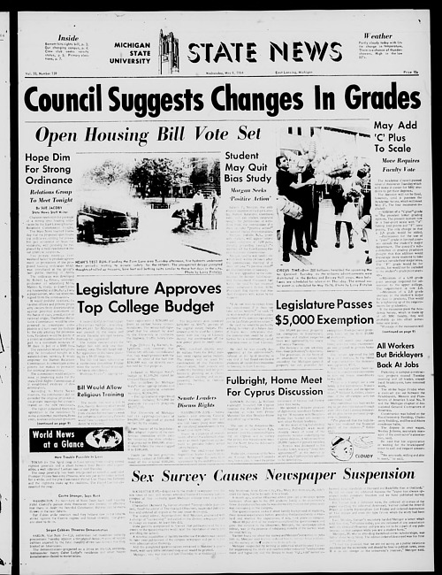 State news. (1964 May 6)