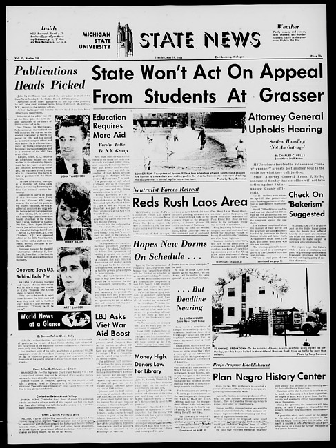 State news. (1964 May 19)