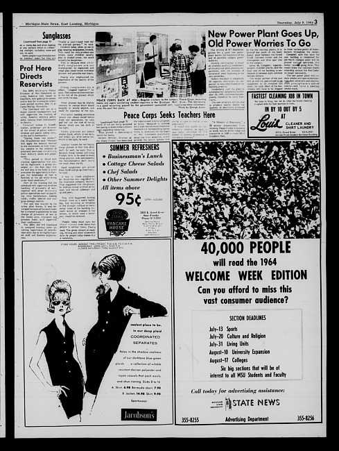 State news. (1964 July 9)