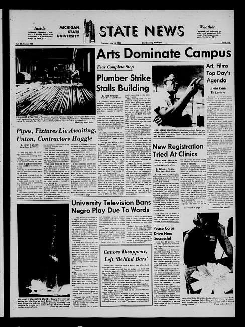 State news. (1964 July 14)
