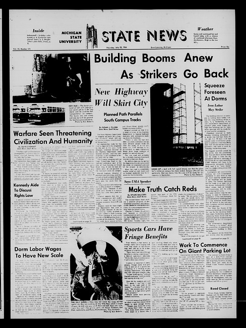 State news. (1964 July 23)