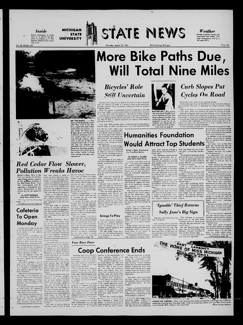 State news. (1964 August 13)