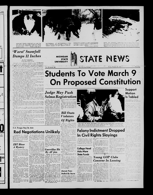 State news. (1965 February 26)
