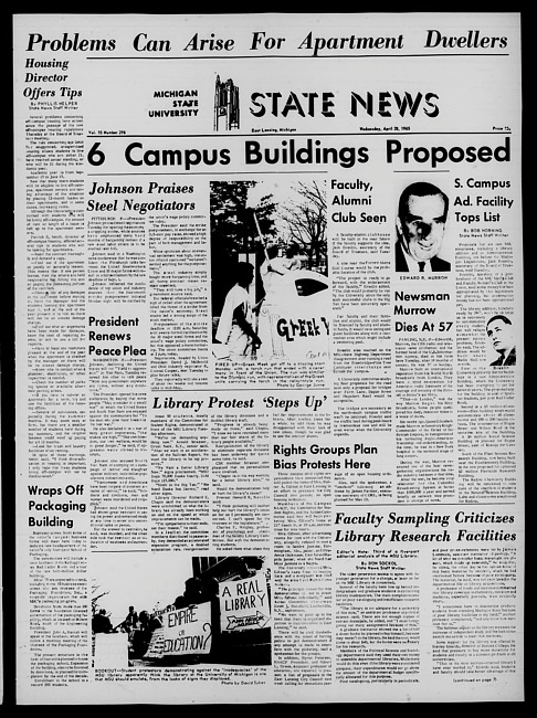 State news. (1965 April 28)