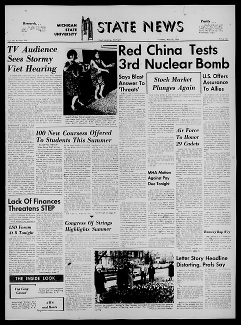 State news. (1966 May 10)