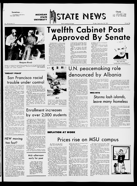 State news. (1966 September 30)