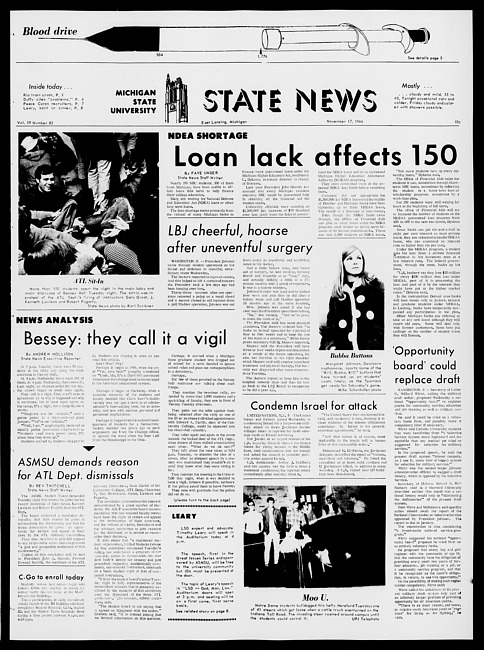 State news. (1966 November 17)