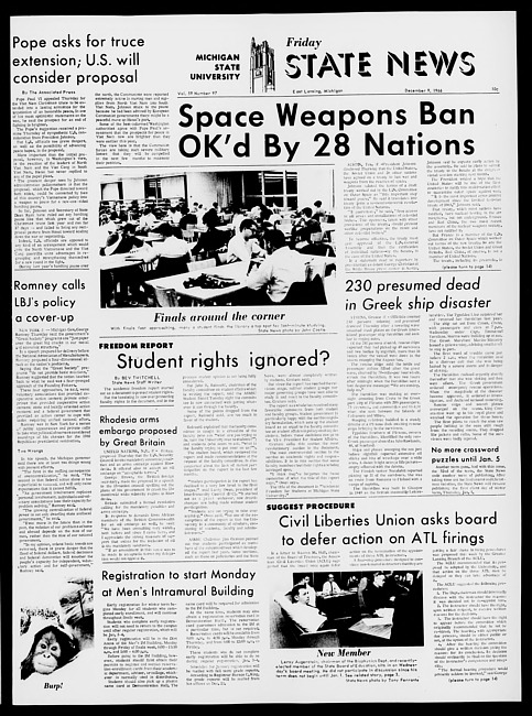 State news. (1966 December 9)