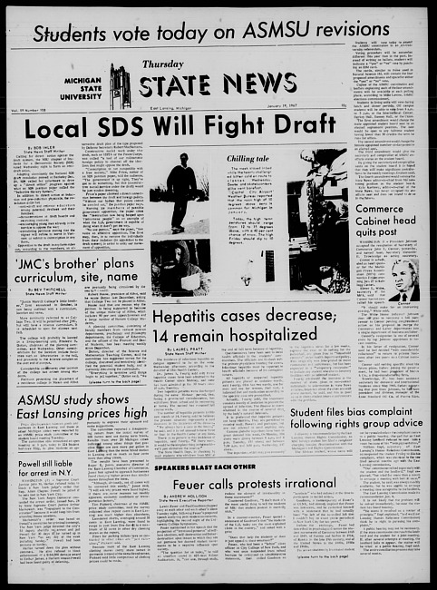 State news. (1967 January 19)