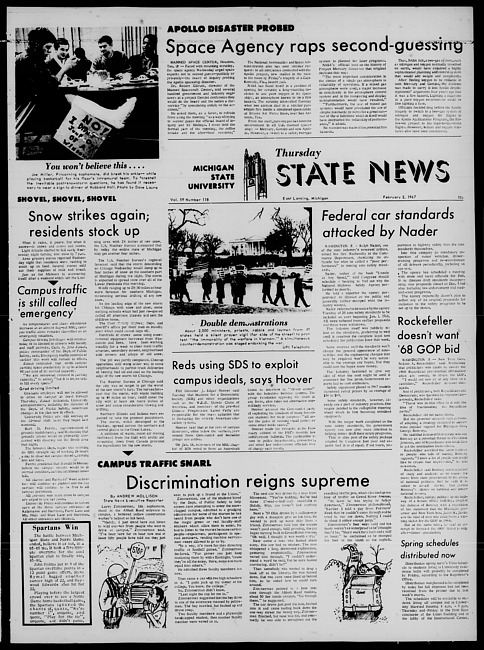 State news. (1967 February 2)